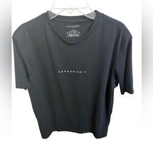 Fahrenheit Basics Black short sleeve T shirt EUC Made in India mens size Large